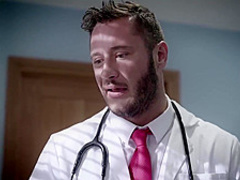 Ebony chick is having hot sex in the hospital, in the middle of the day