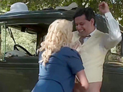 Bonny and Clide are fucking in the nature in the middle of a nice day