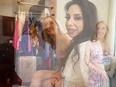 Alex lend his cock to Trinity and Sky to make them happy