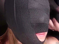 Blindfolded Ashley Lane gets whipped