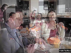 Foster teen have hardcore sex with her foster stepdad