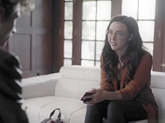 Perverted brunette MILF knows how to seduce a crazy guy