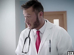 Sexy black MILF needs doctors help and he helped her