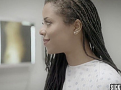 Sexy black MILF needs doctors help and he helped her