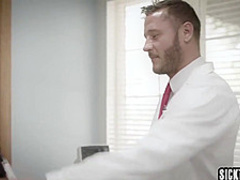 Sexy black MILF needs doctors help and he helped her