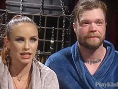 Curvy blonde MILF loves bondage fucking