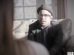 Sexy teen fucked by a dirty stepbro with big penis