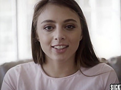 Sexy teen fucked by a dirty stepbro with big penis