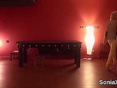 Unfaithful british milf lady sonia displays her large hooters