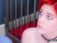 Horny teenie was taken in asshole assylum for uninhibited therapy