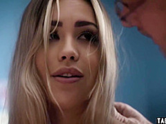 Dirty stepdad ordering a desperate teen to satisfy him