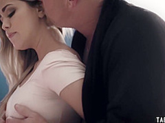 Dirty stepdad ordering a desperate teen to satisfy him