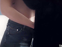 Dirty stepdad ordering a desperate teen to satisfy him