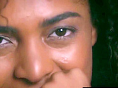 Amazing black panther Bruna Rocha stripping slowly