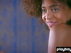 Amazing black panther Bruna Rocha stripping slowly