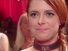 Slaves get ass to mouth in orgy party