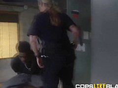 Car thief is pounding a horny MILF ass with his huge black cock