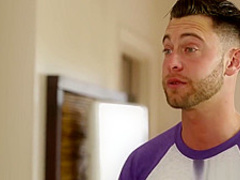 Sexy short haired MILF fucks so hard after massage