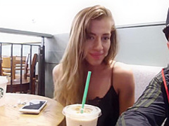 Tattooed brunette with dirty mind, Silvia Dellai is giving a head to Christian and riding his dick