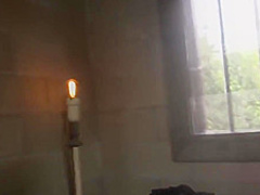 Bound blonde gets fucked and cummed