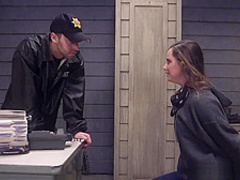 Tiedup slut gagging while getting assfucked