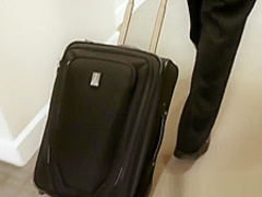 Blonde teenager sucks