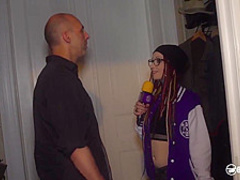 Kinky ebony babe with big tits got tied up and fucked the way she always wanted