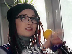 Kinky ebony babe with big tits got tied up and fucked the way she always wanted