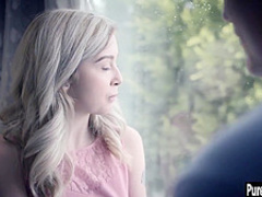 Sexy teen fucked by a perverted stepdad with huge dick