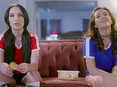 Jade Baker and Brooke Haze ake each other writhe with delight