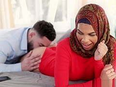 A big sticky load splashed by Peter for stepsis Mayas pretty face