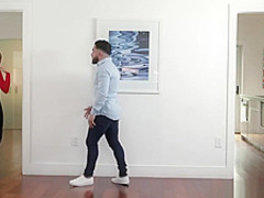 A big sticky load splashed by Peter for stepsis Mayas pretty face