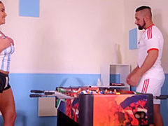 Big ass babe, Olivia Nice and horny Mugur is having a hot sex affair, on the couch