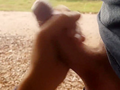 Young couple fucks for the first time outdoors! He can t resist and cums on her pussy! LustTaste