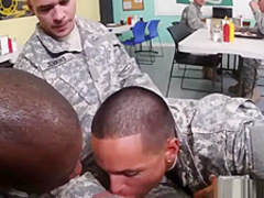 Army man gets gay blowjob naked sexy