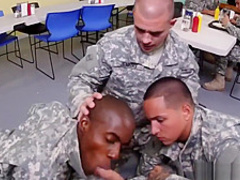 Army man gets gay blowjob naked sexy