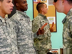 Army man gets gay blowjob naked sexy