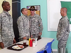 Army man gets gay blowjob naked sexy