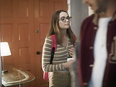 Virgin college teen Aften Opal fucked for the first time