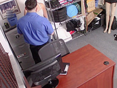 Chubby Latina teen shoplifter punish fucked by officer