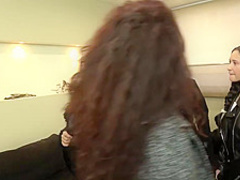 Nasty women are having a lesbian session in the living room and enjoying it a lot