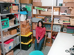 Dirty minded brunette, Amethyst Banks was hoping for a good fuck when she was caught shoplifting