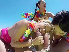 Helena Kramer, Venus and Jade are having group sex in a hotel room, all day long