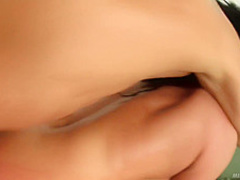 She is a very sultry brunette milf!