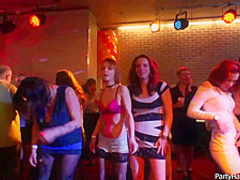 Naughty girls and horny guys are doing all kinds of sexy stuff, in the night club