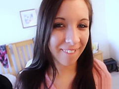 Tempting maiden sasha hall bounces on fat rod