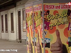 MyDirtyHobby - Step dad fucks daughter at a public train station while people watch