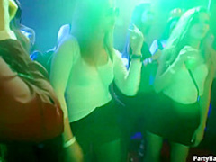 Group sex in the night club is the best way for some boys and girls to enjoy