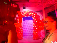 Group sex in the night club is the best way for some boys and girls to enjoy