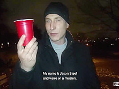 Small titted, dark haired girl, Mina Alpina is having very rough sex with a stranger